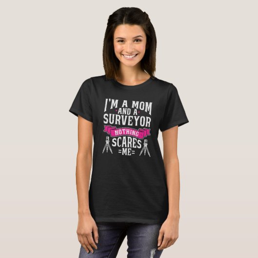 Meeresbeobachtung Land Surveyor Mama Land Surveyor T-Shirt (Vorne ganz)