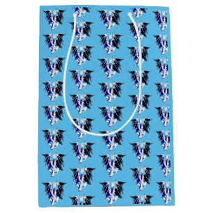 Meeresbestie Drache Ozean Leviathan Mythisch Blau Mittlere Geschenktüte
