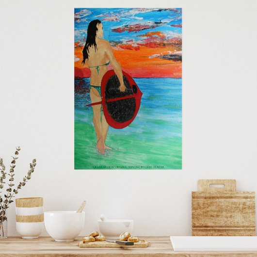 Meeresbewegung Poster (Küche)