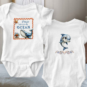 Meeresbewohner sagen Beach Baby Strampler