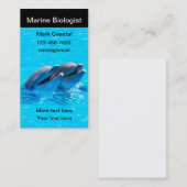 Meeresbiologe Dolphin Theme Visitenkarte (Vorne/Hinten)