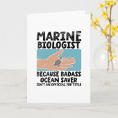 Meeresbiologe Karte (Gelbe Blume)