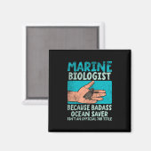 Meeresbiologe Magnet (Vorderseite/Rückseite)