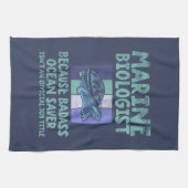 Meeresbiologe Meeresbiologie Geschirrtuch (Horizontal)