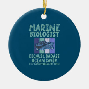 Meeresbiologe Meeresbiologie Keramik Ornament