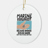 Meeresbiologe Meeresbiologie Keramik Ornament (Links)