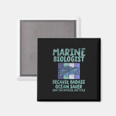 Meeresbiologe Meeresbiologie Magnet (Vorderseite/Rückseite)