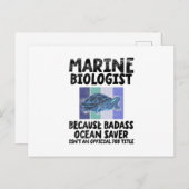 Meeresbiologe Meeresbiologie Postkarte (Vorne/Hinten)