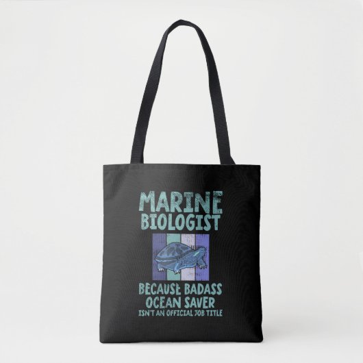 Meeresbiologe Meeresbiologie Tasche (Vorderseite)