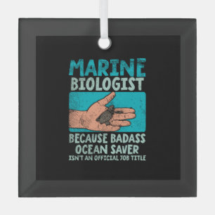 Meeresbiologe Ornament Aus Glas