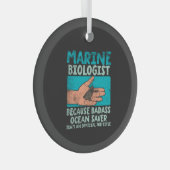 Meeresbiologe Ornament Aus Glas (Vorderseite Rechts)