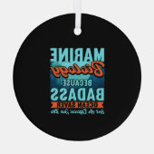 Meeresbiologe Ornament Aus Glas (Rückseite)