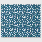 Meeresbiologe Shark Lover White Shark Teeth Geschenkpapier (Flach)