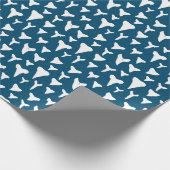 Meeresbiologe Shark Lover White Shark Teeth Geschenkpapier (Ecke)
