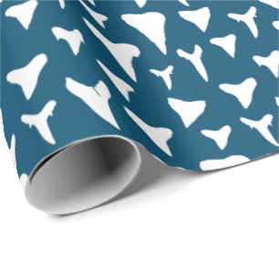 Meeresbiologe Shark Lover White Shark Teeth Geschenkpapier