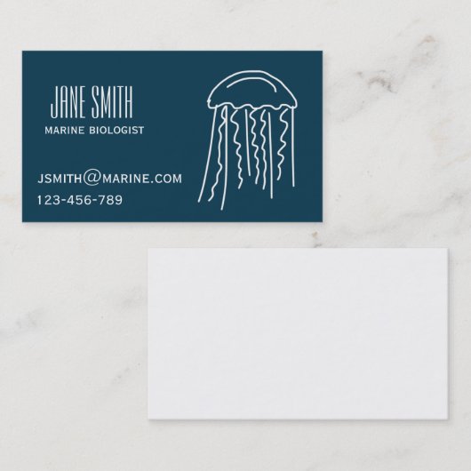 Meeresbiologe Visitenkarte (Vorne/Hinten)
