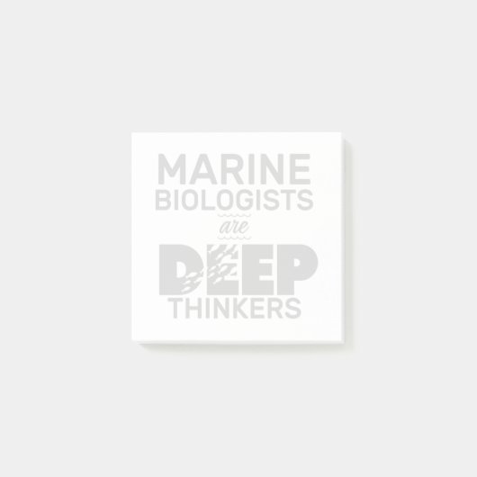 Meeresbiologen sind tiefe Denker Post-it Klebezettel (Vorderseite)