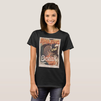 Meeresbiologie Ozeanographie Vintages Retroposter T-Shirt