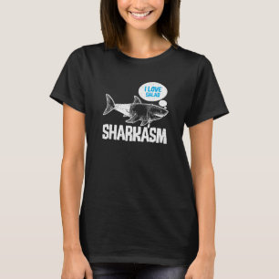 Meeresbiologie Vintage Hai Sharkasm T-Shirt