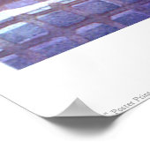 Meeresblau Poster (Ecke)