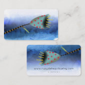 Meeresblau Visitenkarte (Vorne/Hinten)