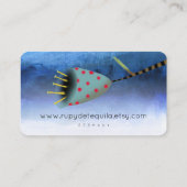 Meeresblau Visitenkarte (Rückseite)