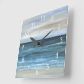 Meeresblick 266 quadratische wanduhr (Winkel)