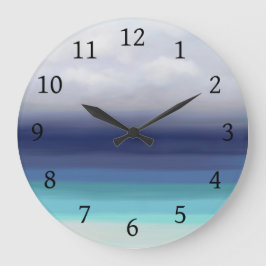 Meeresblick 277 große wanduhr