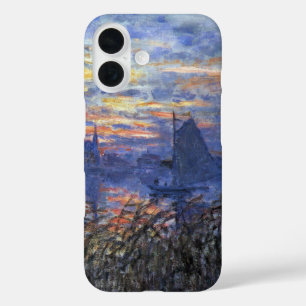 Meeresblick mit Sonnenuntergang von Claude Monet iPhone 16 Hülle