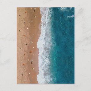 MEERESBLICK STRAND MUSCHELN SOMMERFERIEN POSTKARTE
