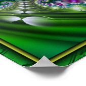 Meeresblüten-Spirale Poster (Ecke)