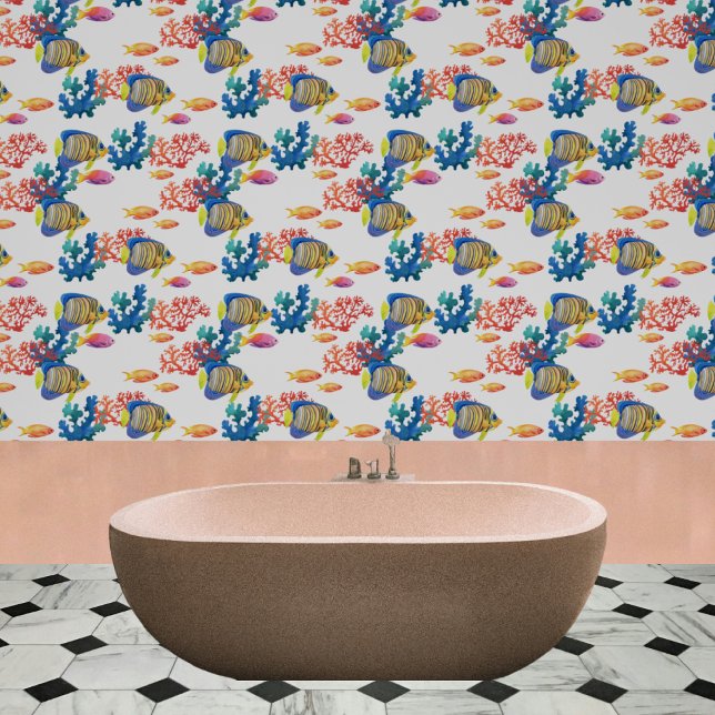 Meeresboden mit Fisch und Korallenriff Tapete (Von Creator hochgeladen)