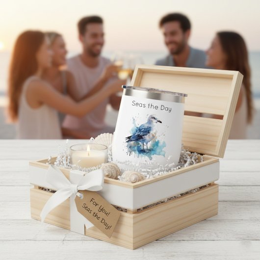 Meeresbrise: Aquareller Seagull