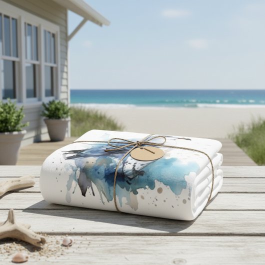 Meeresbrise: Aquareller Seagull Fleecedecke