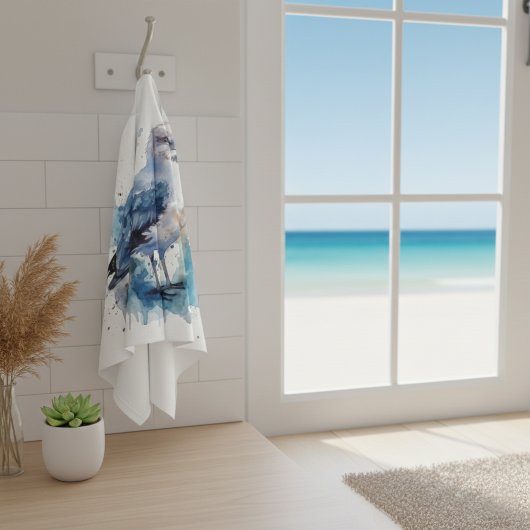 Meeresbrise: Aquareller Seagull Geschirrtuch