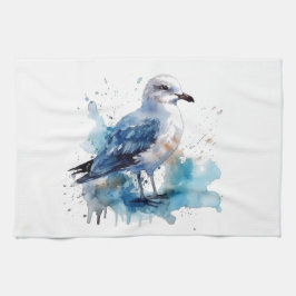 Meeresbrise: Aquareller Seagull Geschirrtuch