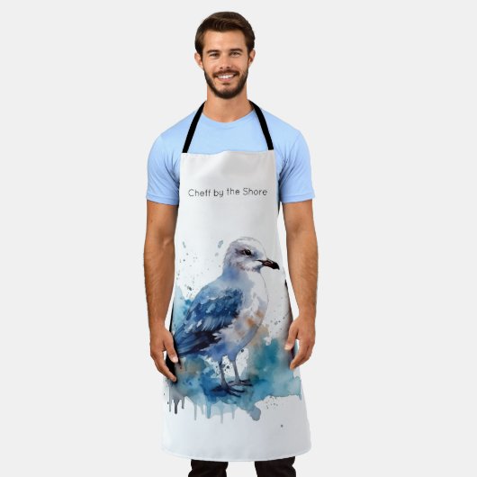 Meeresbrise: Aquareller Seagull Schürze (Getragen)