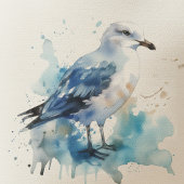 Meeresbrise: Aquareller Seagull Tragetasche