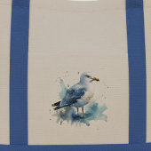 Meeresbrise: Aquareller Seagull Tragetasche