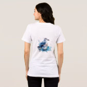 Meeresbrise: Aquareller Seagull Tri-Blend Shirt (Rückseite voll)