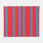 Meeresbrise Streifen Fleecedecke (Vorderseite (Horizontal))