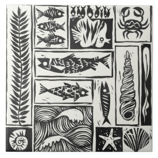 Meeresdekoration Fliese