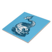 Meeresdelphin oder Fischverzierung Fliese (Seite)