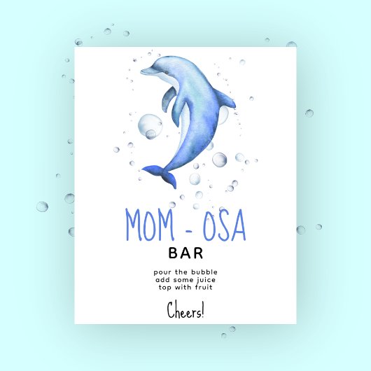 Meeresdolphin - Momosa Bar Poster