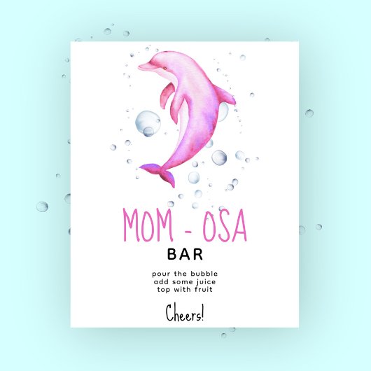 Meeresdolphin - Momosa Bar Poster