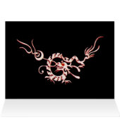 MEERESDRAGON 2 MONOGRAM, rot schwarz (Innenansicht Horizontal (Oben))