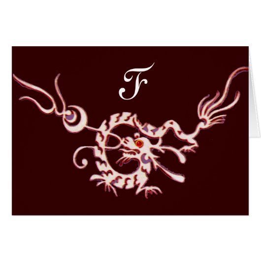 MEERESDRAGON 2 MONOGRAM, rot schwarz (Vorderseite (Horizontal))