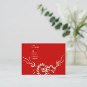 MEERESDRAGON 2 MONOGRAM VISITENKARTE (Stehend Vorderseite)