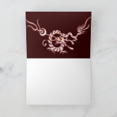 MEERESDRAGON 2 MONOGRAMM, rot weiß (Innenseite)