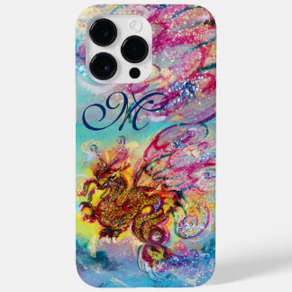 MEERESDRAGON IN GOLD BLAU GLITZERN MONOGRAM Case-Mate iPhone 14 PRO MAX HÜLLE